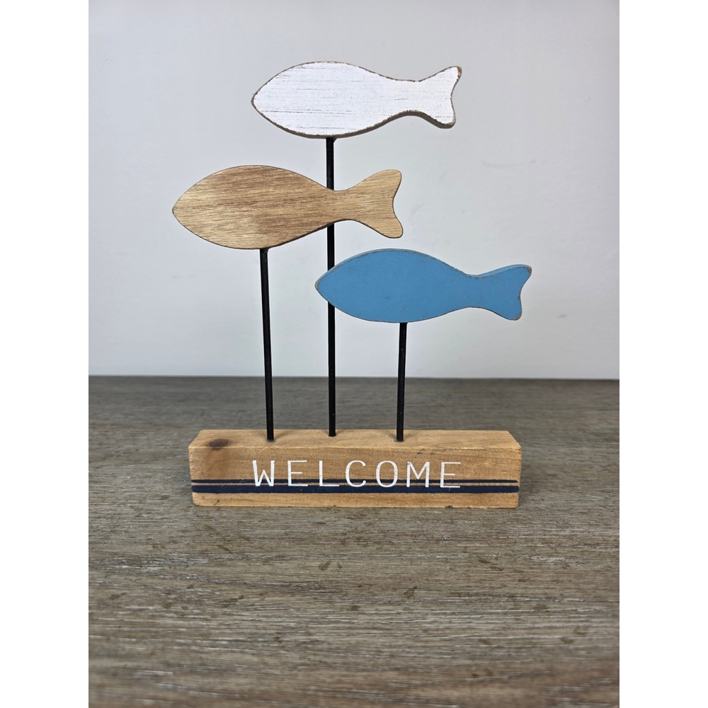 Nautical Wooden "Welcome" Sign 8.5 inches
